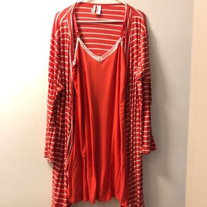 Lamaze Nursing Nightgown and Robe, Sz L